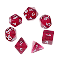 Miniatyrbillede 1 af 10: 7 stk./sæt Polyhedral Multi Sided Dice D4-D20 Dungeons&Dragon D&D RPG Poly Game Burgundy