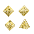 Pikkukuva 9 / 10: 7-osainen monitoiminen polyhedron-noppa ontto metalli noppa setti lautapeli-noppa