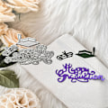 Miniatyrbild 8 av 11: Metallskärningsform för examen, Scrapbooking Stencil Die Cuts Card Embossing DIY 3378
