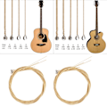 Miniatyrbilde 2 av 11: Oppgraderte gitarstrenger sår elektriske gitarstrenger lys varm tone 2 typer 4 Strings