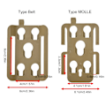 Miniatyrbild 3 av 11: Molles Adapter Plattform Mag Pouch Ryggsäck Jakt Väst Anslutning Fäste Black Belt Style