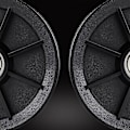 Pikkukuva 5 / 11: Nylon-laakeripyörä, pyöreä musta pyöräkaapeli kuntosalilaitteiden osat Diameter 120mm