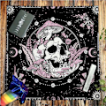 Miniatyrbild 9 av 11: Dekorativ Tarot-duk Häxkonst Bordsduk för Tarotentusiaster B 75x75cm