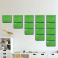 Pikkukuva 8 / 11: Pocket Chart Käytännöllinen ripustuslaukku Haning Seinäarkiston organizer korttikuville Green - 2 squares