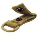 Miniatyrbilde 8 av 11: Militær D-ring adapter karabinkrok løkke stropp webbing feste stropp Brown
