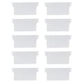 Plastbottenplattor Set om 10 Vita Vertikala Persienner Bottenvikter Lameller Tillbehör