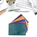 Miniatyrbild 2 av 11: Dubbelsidig skärmatta för scrapbooking, quiltning, tyg, sömnad, gör-det-själv Green A4