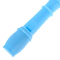 Miniatyrbilde 6 av 11: Plastisk instrument musikalsk sopran blokkfløyte lang fløyte 8 hull Blue
