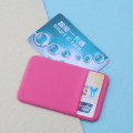 Miniatyrbild 3 av 11: Mobiltelefon Kreditkort Plånbokshållare Ficka Stick-On självhäftande elastiskt verktyg Light pink