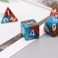 Miniatyrbild 6 av 11: 11 st D4 D6 D8 D10 D12 D20-sidiga tärningar för RPG DND D&D-set Blue-green