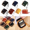 Pikkukuva 2 / 11: 2023 Wristlet Wallet Monipaikkainen PU-luottokortti Pankkikortin haltija Nainen Tyttö Dark brown