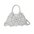 Miniatyrbild 1 av 11: Fladdermusformad handväska Unik Crossbody-väska Handväska PU-läder axelväskor White