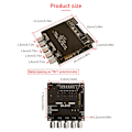 Miniatyrbillede 5 af 11: 1 STK TPA3221 digitalt forstærkerkort 100W+100W+200W Subwoofer 2.1-kanals Bluetooth-kompatibelt forstærkerkort null - C