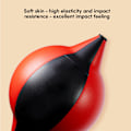 Miniatyrbillede 5 af 11: PU Læder Boksning Speed Balls Punching Bag Boksning Punch Bag Wrecking Balls Bag Black flame