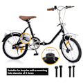 Miniatyrbild 3 av 10: 2 Stycken Cyklar Bakre Pedaler Fällbara Bakre för Säte Pedaler Motorcykel Vevparti