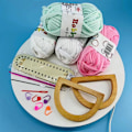 Miniatyrbillede 1 af 11: DIY håndlavet taske Retro stil håndtaske syning med syværktøj PU læder bund Hæklet håndtag Tasker Fremstilling af håndværkstilbehør Style 1