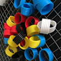 Miniatyrbillede 7 af 11: Tennis Racket Grip Rings Racket Fixed Rings Grip Tape til Tennis Racket Håndtag Blue