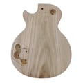 Miniatyrbild 7 av 10: Oavslutad trägitarrkropp tom trägitarr tunnor gitarrer DIY-delar