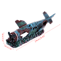 Miniatyrbilde 6 av 11: Akvarium Resin Wreck Decorations Sunken Plane Hideout for Fish Rest for Play