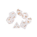 Miniatyrbild 1 av 11: 7 st/set Akryltärningar Bordsspel Tärningar D4 D6 D10 D12 Polyhedral Tärningar White