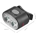 Miniatyrbilde 2 av 10: Oppladbar 4 Lysmoduser Sykkel Sikkerhetsvarsling LED Sykkellys Baklys Taillight