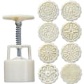 8 st Handpress Cookie Stämpel Moon Cake Dekor Mould Fat Mooncake Form 75g DIY