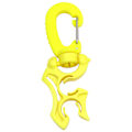 Pikkukuva 1 / 11: Kaksinkertainen BCD-letkun pidikeklipsi napsautettavalla soljella snorklaukseen ja sukellukseen Yellow 10x10mm