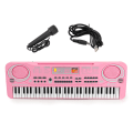 Miniatyrbilde 1 av 7: 61-tangenters piano keyboard, 61 mini-tangenters bærbart musikktastatur for nybegynnere barn