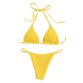 Miniatyrbild 10 av 11: Kvinnors baddräkt set string bikini topp och justerbar botten Red M