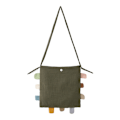 Miniatyrbillede 1 af 11: Crossbody-tasker Alsidig messenger-taske med stor kapacitet, afslappet børnetaske Brown green