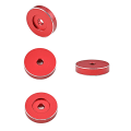 Miniatyrbilde 4 av 10: 45 RPM Adapter 7 Tommers Vinylplate, Vinylplate Adapter Plate Adapter Red