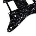 Miniatyrbild 5 av 10: 3-lagers svart plektrumskydd för gitarr till Fender Strat 2 HH Humbucker