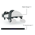 Miniatyrbilde 8 av 10: Justerbar hodestropp for Meta Quest 3 VR Headset Elite Strap Tilbehør