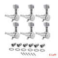 Miniatyrbilde 8 av 11: Inline Chrome Elektrisk Gitar Locking Pick Set for Fender ST TL Style 6R