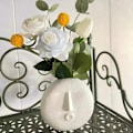 Miniatyrbillede 11 af 11: Blomsterpotte harpiksform Hjem håndlavet silikoneform til ansigtsformet dekorativ 3