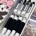 Pikkukuva 6 / 11: 4 x 0,5 mm sisäänvedettävä geelikynä, nopeasti kuivuva neutraali kynä Söpö Panda Signature Pen Toimistotarvikkeet kirjoittamiseen