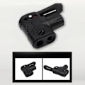 Miniatyrbilde 9 av 9: Sykkeldekk Luftpumpe Oppblåsbar Sykkelpumpe Dyseutskiftninger Multi-use Connector