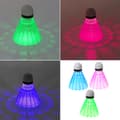 3 st/set Utomhus LED Badminton Airshuttle Plastbollar Vindbollar
