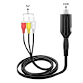 Pikkukuva 6 / 8: RCA-kaapeli USB2.0 - 3RCA Audio Video -kaapeli Uros-Uros-sovitinliitäntäjohto