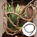 Miniatyrbillede 3 af 10: 3 fod lang Animal Vine Twistable Branch Realistisk krybdyr Habitat dekoration