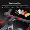 Miniatyrbillede 5 af 11: 4 stk. Non-jump styrtape til cykler, cykelhåndtag, landevejscykel, remstrop, prop Red