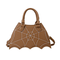 Miniatyrbild 1 av 11: Fladdermusformad handväska Unik Crossbody-väska Handväska PU-läder axelväskor Khaki