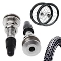 Miniatyrbillede 3 af 7: 2 stk. 31mm cykel Presta til ventil ultralet dæk zinklegering MTB Mountain Road