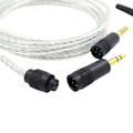 Miniatyrbillede 4 af 8: Sølvbelagt kabel til Technica ATH-M50X M40X M70X hovedtelefoner, opgraderingskabler