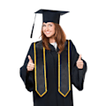 Miniatyrbilde 5 av 11: Gradueringsstole 69 tommer lang Gradueringsbånd Kirke seremoni Stole Stole Blue