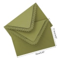 Pikkukuva 3 / 11: 10x paperikirjekuoret Pitsipaperi kirjekuoret Lahjakuoret kutsuonnittelukorttiin hääjuhliin 16x11,3 cm Haze blue