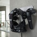 Miniatyrbilde 4 av 10: Universal veggmontert holder for Quest 1/2/Rift/Rift-S/HTC Vive VR-headset - Displaystativ for oppbevaring, plassbesparende Black