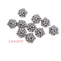 Miniatyrbillede 2 af 11: 10 stk. 20-sidet terning D20 til rollespil, fest, akrylspil, terninger, spilklub Green