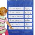 Miniatyrbillede 2 af 6: Teaching Hanging Bag Setning Strips Holder Opbevaringspose til Skoler Klasseværelse
