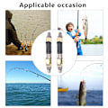 Miniatyrbilde 7 av 10: 2 stk/pakke fiskestang hjulholder rustfritt stål fiskestang hjul sete stang klips